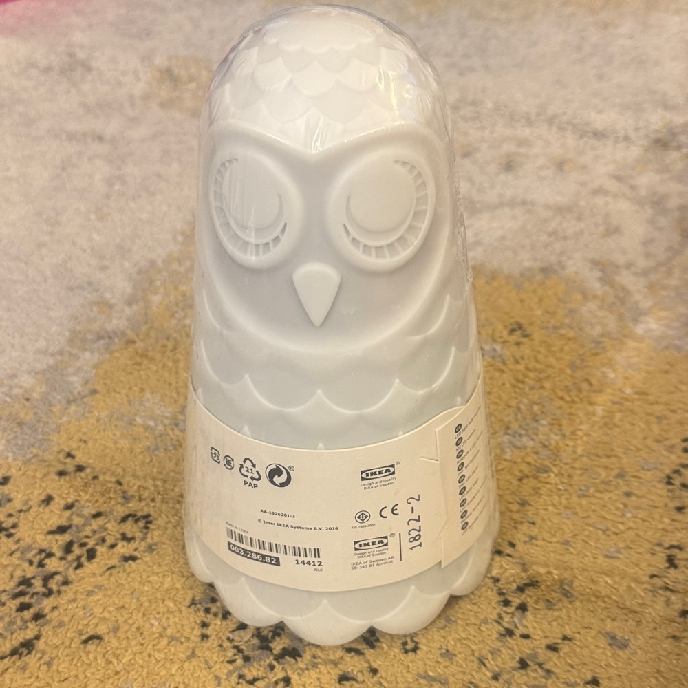 Brand NEW IKEA White Owl Solbo Decorative Table Lamp